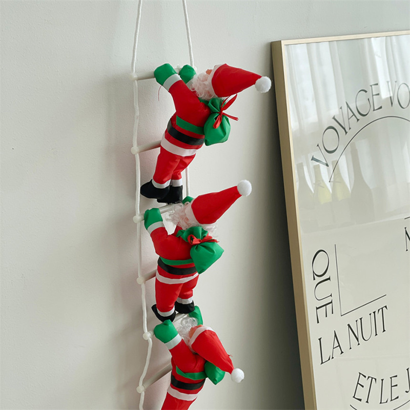 ins圣诞节三人圣诞老人公仔