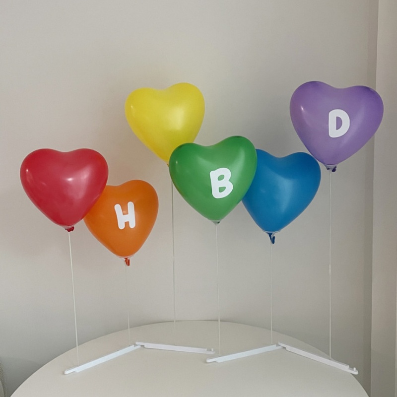 ins韩风生日爱心桌飘装饰布置