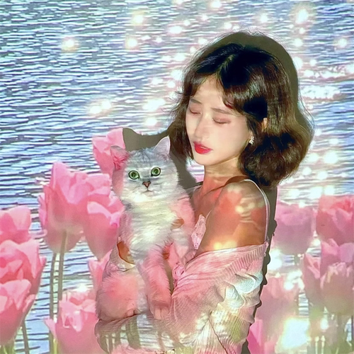 友忆诗郁金香风景投影灯拍照道具