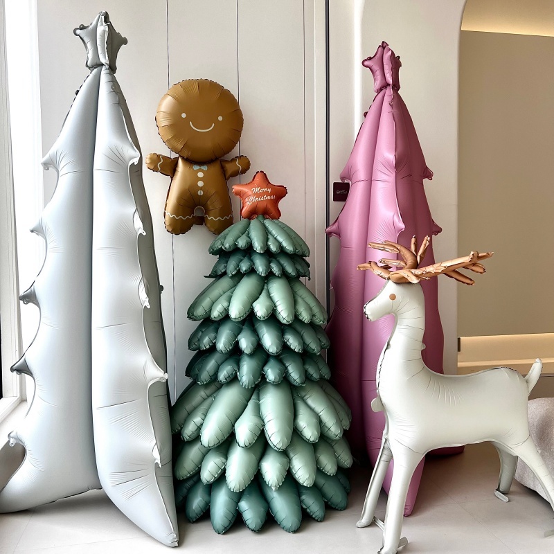 圣诞节哑光站立圣诞树气球