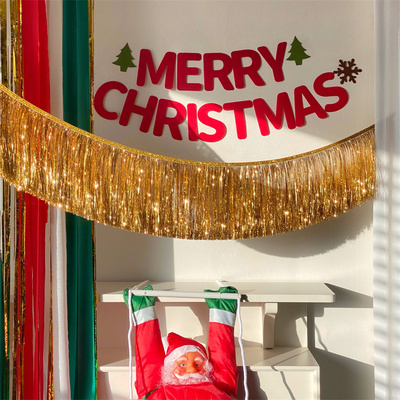 ins圣诞节装饰拉花道具