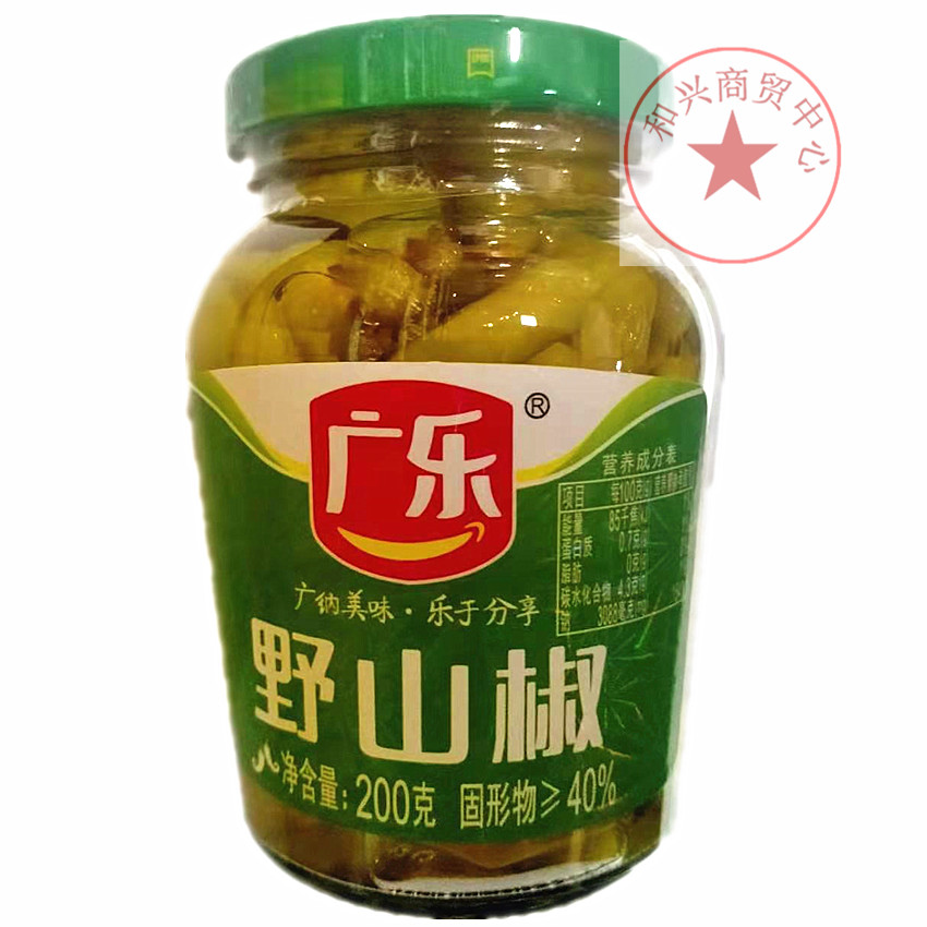 广乐食品野山椒,200小米辣四川特产泡菜辣椒剁椒泡椒凤爪腌制辣椒 水产肉类/新鲜蔬果/熟食 腌制/榨菜/泡菜 原图主图