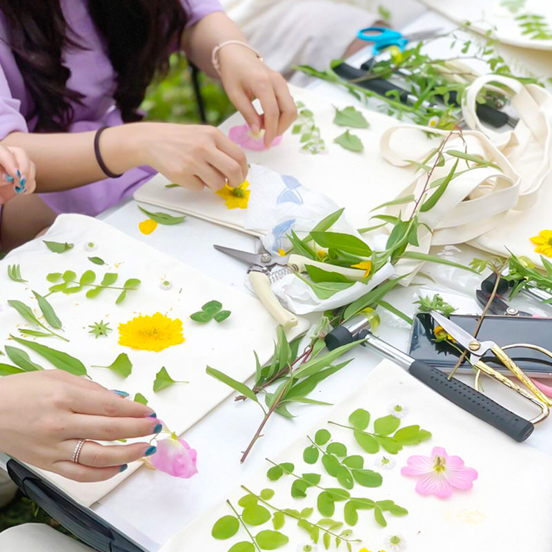 植物敲拓染帆布包材料套装中秋礼品幼儿园手工diy印染锤拓印工具,包装,绸布袋,淘宝优惠券,粉丝福利购,淘宝优惠卷