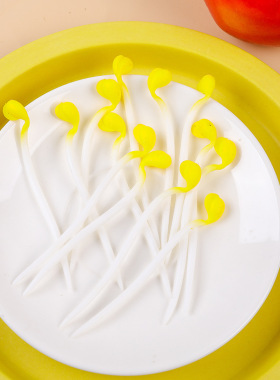 跨境tpr弹力减压玩具仿真黄色豆芽拉伸diy解压拉扯小豆芽创意款