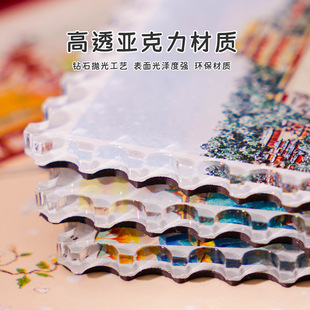 北京文创邮票冰箱贴城市旅游伴手礼故宫天坛颐和园旅游创意磁力贴
