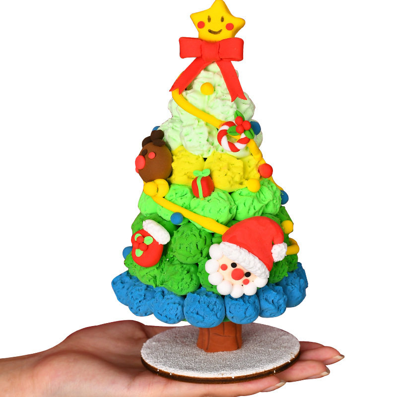 圣诞树diy粘土材料包新款儿童益智玩具圣诞树手工装饰品创意礼物,节庆用品/礼品,圣诞树,淘宝优惠券,粉丝福利购,淘宝优惠卷