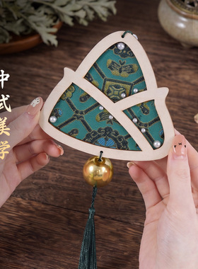 中秋节手工宋锦风铃diy材