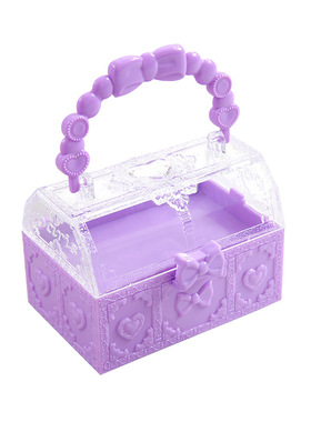 创意百宝箱首饰盒ins女生可爱文具收纳盒diy手工盒小镜子折叠盒