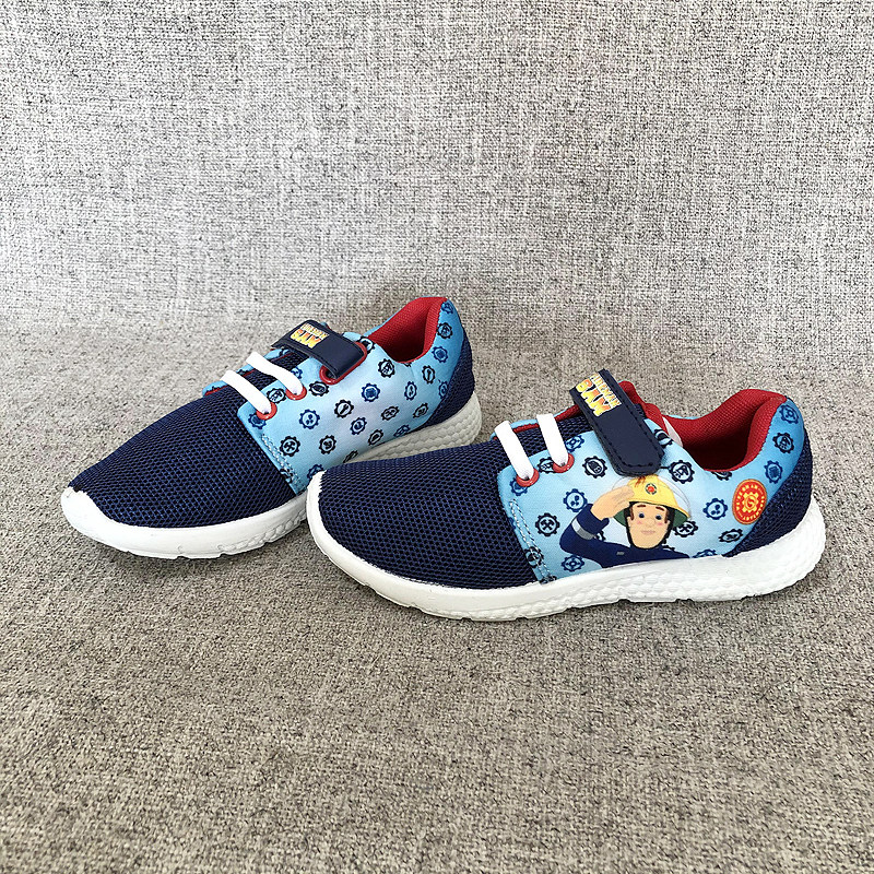 外贸网面软底运动鞋中小童魔术贴男女童鞋1237买一送一 不退不换