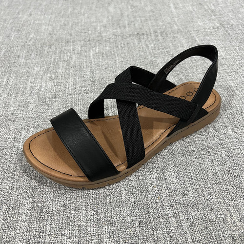 外贸夏季复古百搭罗马假日女凉鞋舒适休闲不累脚大码女鞋 F6389