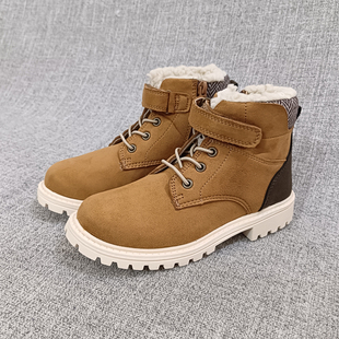 外贸冬季中童英伦帅气马丁靴侧拉链男童靴童鞋 F3064