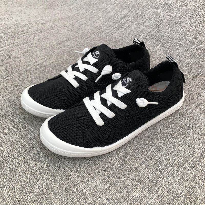 外贸休闲百搭舒适飞织懒人帆布鞋女鞋软底套脚布鞋 F3233