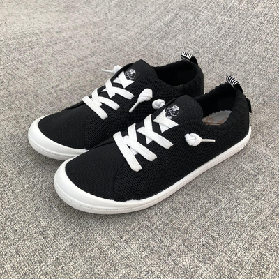 飞织布鞋平跟大码女鞋外贸软底