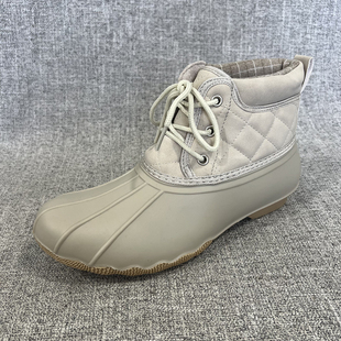 外贸户外保暖中筒靴系带防水防滑加棉雪地靴大码女鞋 F6063