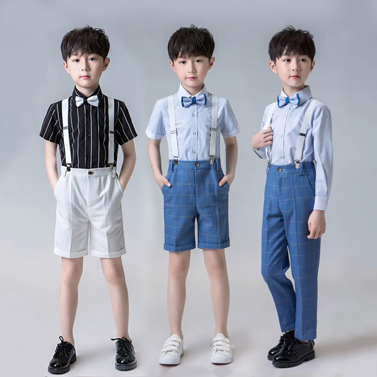男童礼服西装套装主持人钢琴演出服儿童幼儿园毕业小男孩表演服装