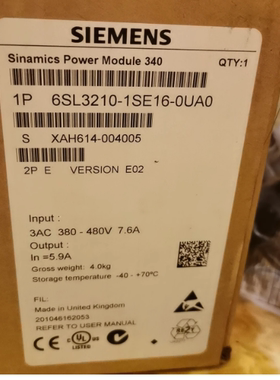 6SL3351-6FE33-1AA1西门子-MICROMASTER430PX替换件控制接口板