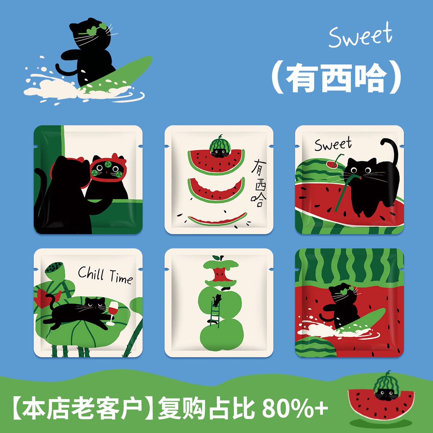 不二猫食品级独立包装一次性手套图片