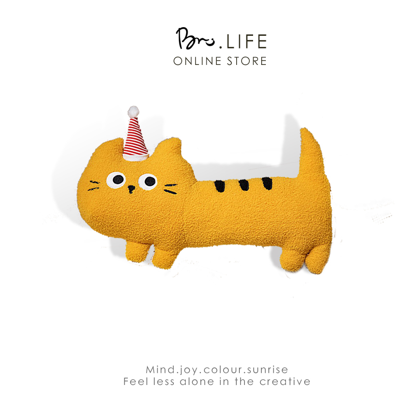 可爱猫咪抱枕长条枕头