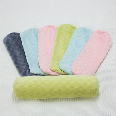 绒布成人婴儿圆柱形睡觉枕头套孕妇侧睡夹腿抱枕套长条绒换洗套子