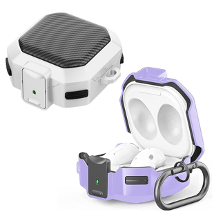 pro耳机套buds 适用三星buds buds pro保护套buds2硬壳Galaxy fe保护壳 live碳纤纹耳机壳开关扣Buds2