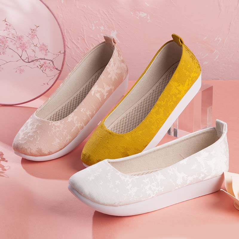 绣清风平跟汉服女鞋民族风登云履