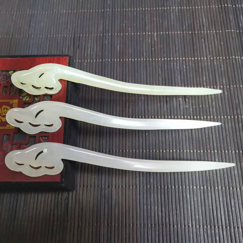 玉石发簪头饰发钗簪子玉簪发饰盘发饰品古风簪子手工玉钗送女朋友