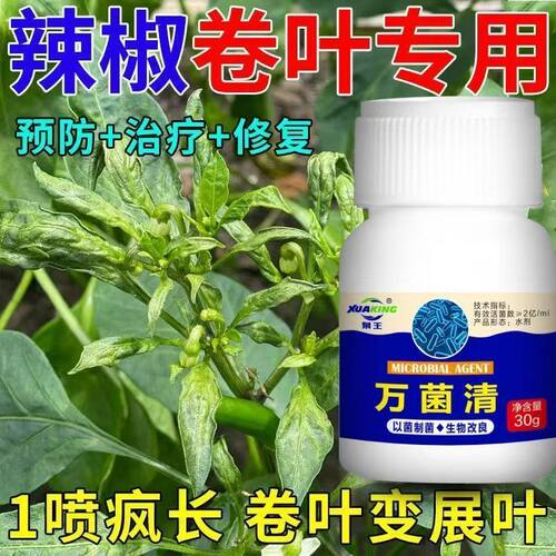 辣椒病全治辣椒病专用药辣椒病毒病卷叶病黄叶炭疽疫病辣椒杀菌剂