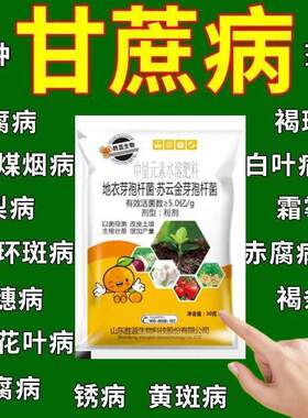 甘蔗黑穗病凤梨赤腐梢腐虎斑心腐根腐褐斑锈病全治甘蔗强效杀菌剂