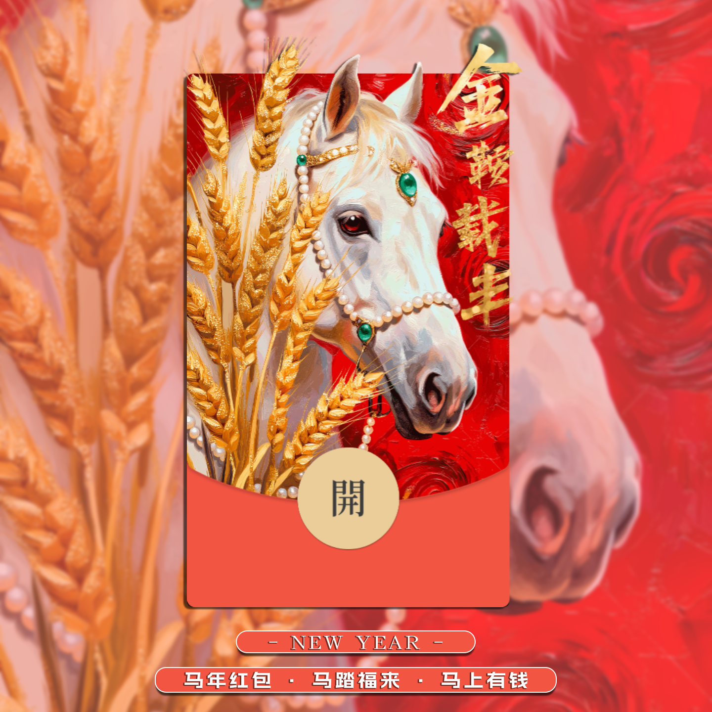 马年微信红包封面微信新年红包封面动态红包封面红包封面动态音乐