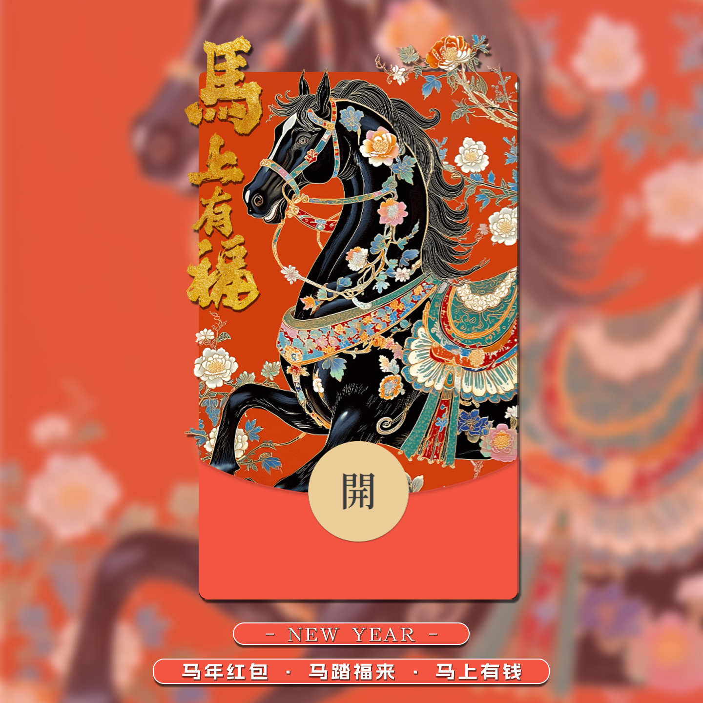 马年微信红包封面2026动态红包封面动态音乐新年拜年马上有福