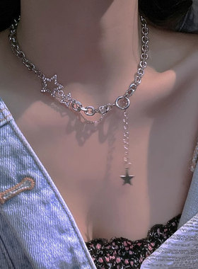 跃动的星星小众设计感项链女2025年新款潮颈链冷淡风轻奢锁骨链