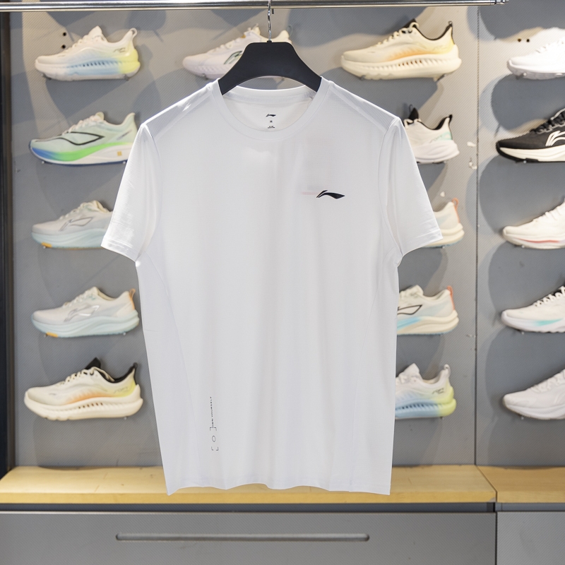 李宁短袖男子排湿速干短袖T恤