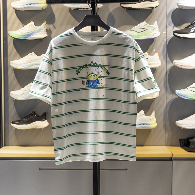 李宁短袖女子印花短袖T恤