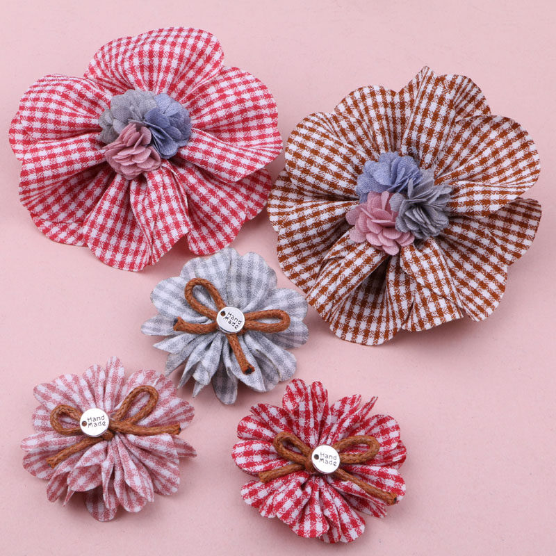 diy手工制作头饰材料包 小香风立体花朵儿童发夹拖鞋头花装饰辅料