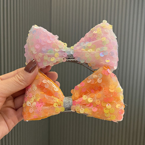 儿童发饰立体闪亮蝴蝶结发夹