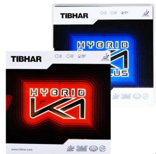Tibhar挺拔HYGRID混动红蓝K1 PLUS内能乒乓球胶皮反胶套胶正品