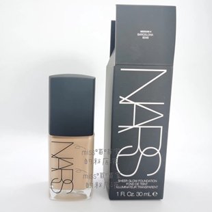 M123 5黑黄皮 glow清透亮采粉底液L NARS娜斯sheer