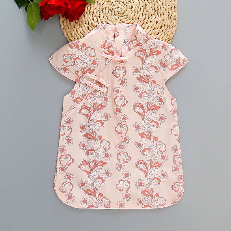 新款改良国风旗袍六一连衣裙儿童新中式复古女童生日端午传统服装