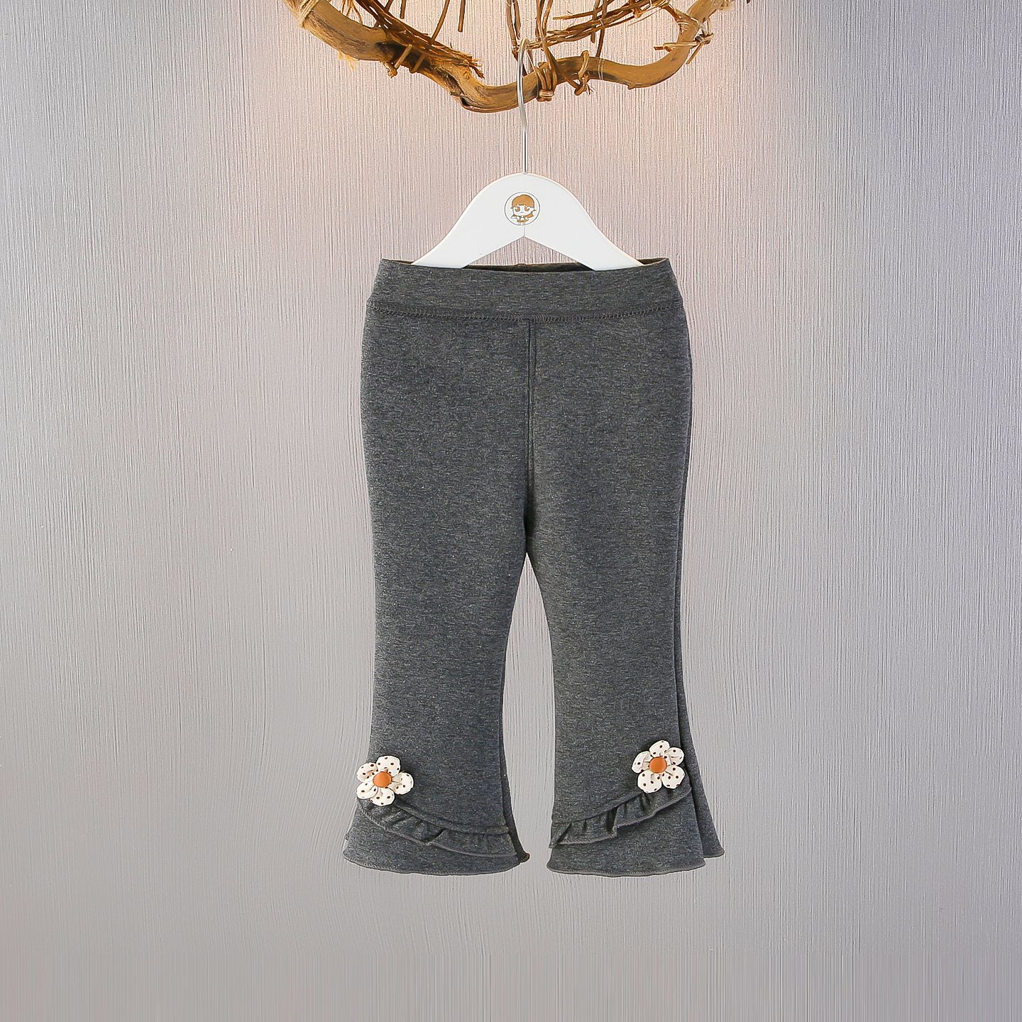 2025新款喇叭裤女童加绒裤子秋冬女宝宝一体绒保暖裤条绒外穿长裤