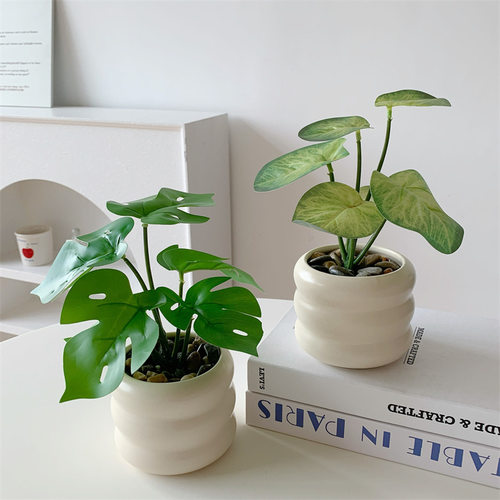 仿真绿植假花摆件创意小盆栽办公桌面摆设客厅茶几植物盆景装饰品