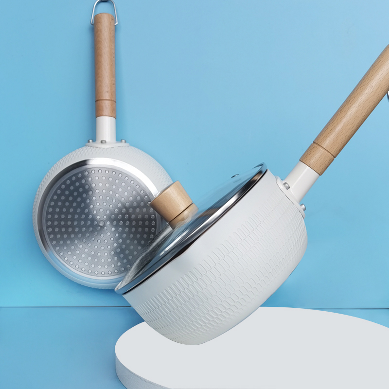 日式雪平锅小奶锅不粘锅煮面泡面锅小锅汤锅家用燃气灶适用电磁炉