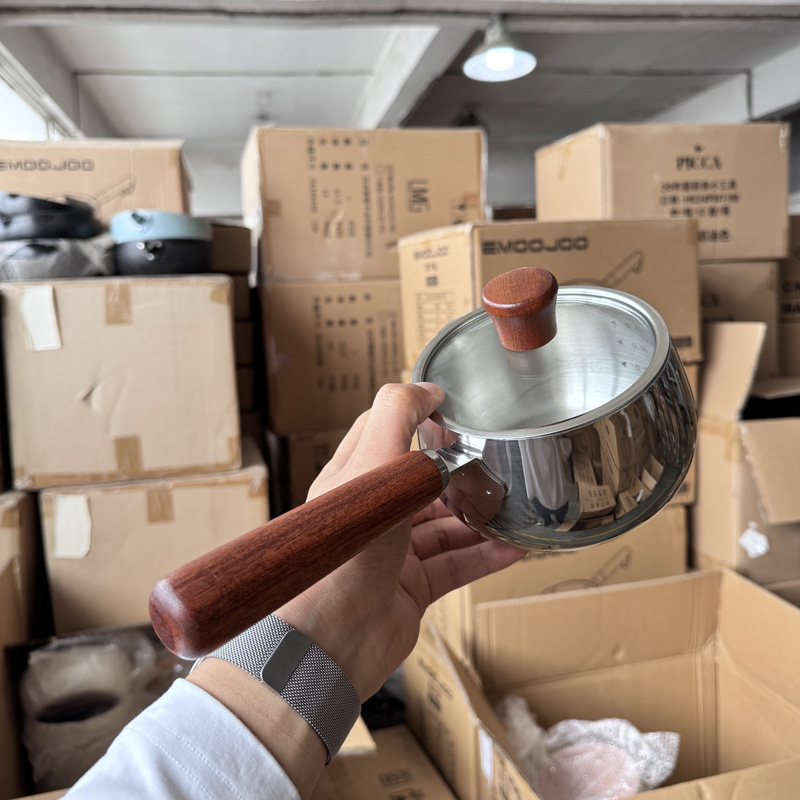 特小迷你12cm316不锈钢奶锅辅食锅宝宝婴儿专用小汤锅小锅无涂层