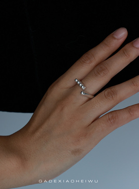 呷的小黑屋足银戒指足银990原创银戒彝族戒简约大气百搭高级感戒