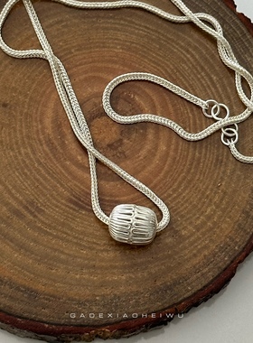 呷的小黑屋纯银990项链纯手工彝族首饰精致民族风首饰项链