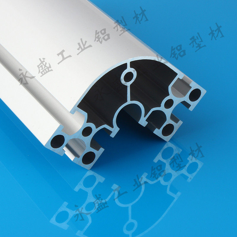 工业铝型材8080圆转角铝材 8080R角铝合金设备框架铝材圆弧8840R_虎窝淘