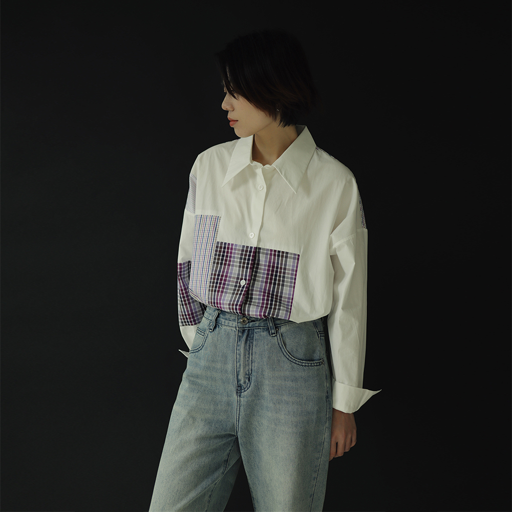 HAOLIAO落肩袖衬衫长袖