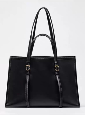 Z家大容量手提托特包2025新款复古通勤包百搭休闲上班单肩斜挎包