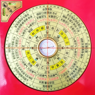 三元八运九运纳气理气调水罗盘六寸边框20厘米
