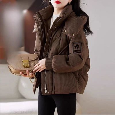 羽绒棉服女2025新款冬季高端大牌超好看小个子短款棉袄加厚外套