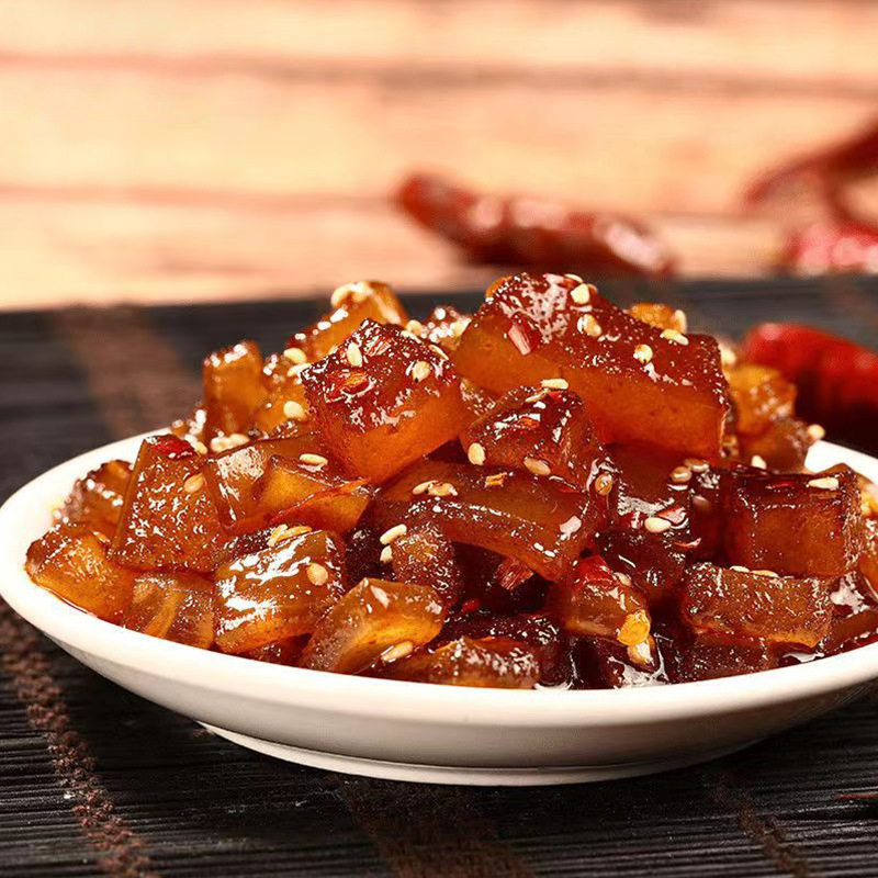 新疆包邮香辣牛蹄筋水晶蹄筋零食宿舍休闲小吃即食